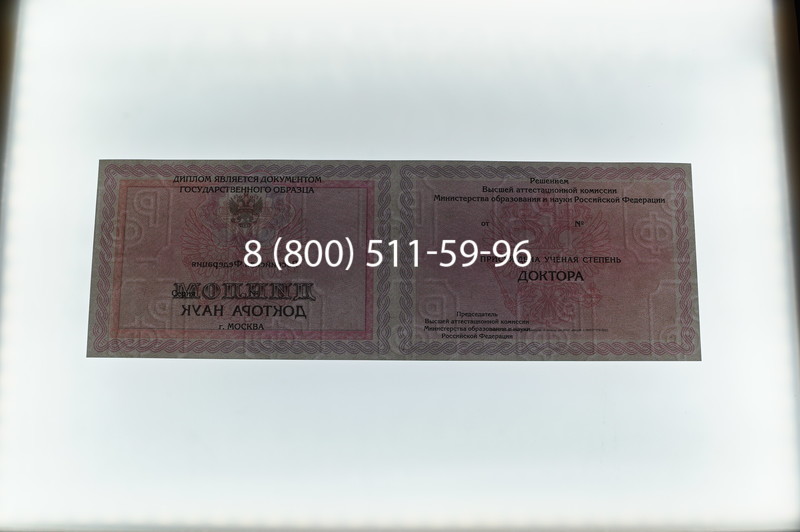 Заказать Диплом доктора наук 2007 в Кызыле