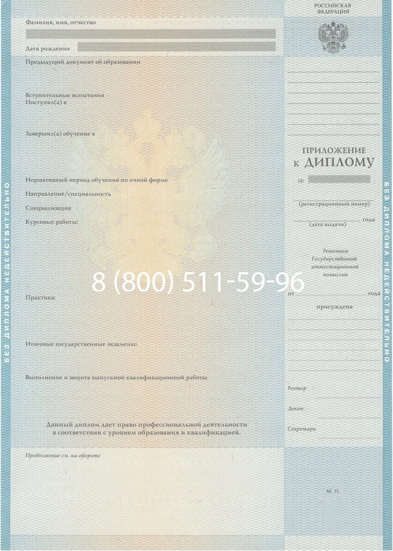 Заказать Диплом специалиста 2010-2011 годов в Кызыле