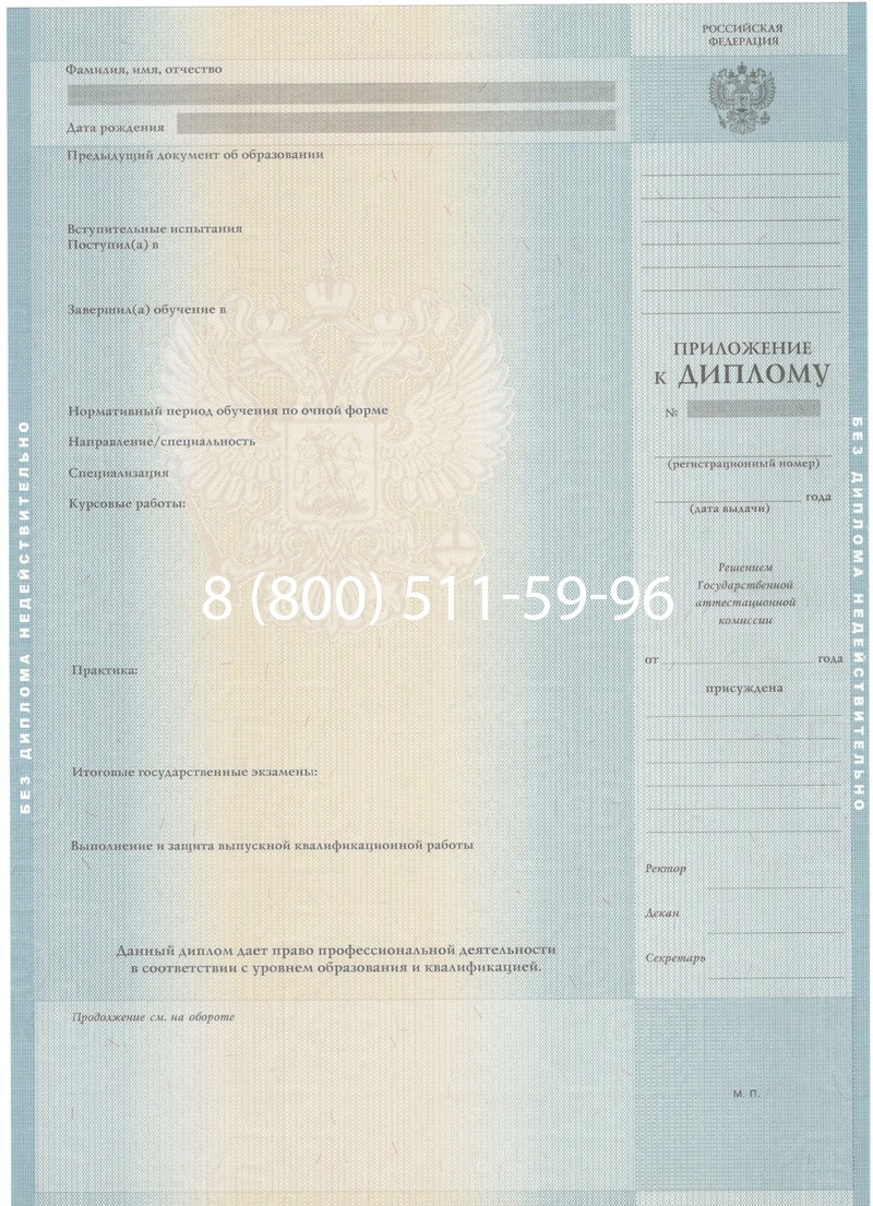 Заказать Диплом специалиста 2012-2013 годов в Кызыле